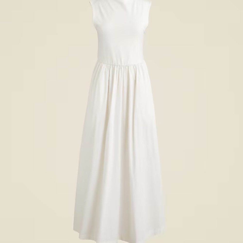 J. Crew Maxi Sundress Mock Neck Sleeveless